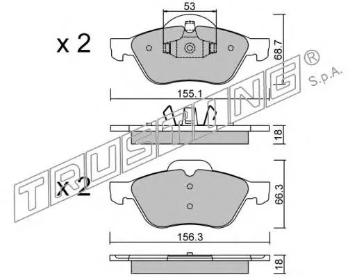 Pastillas de freno delanteras Renault Laguna 2 BG0, BG1
