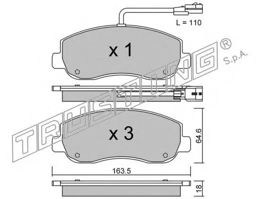 Pastillas freno delanteras Trusting 9150 precio, desde