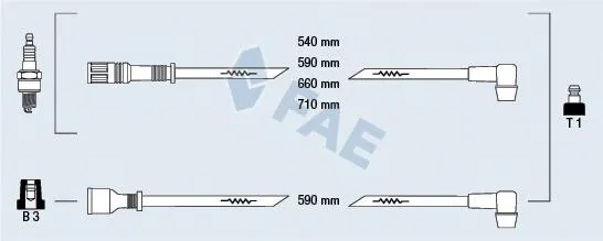 Cables de bujías 85700 FAE