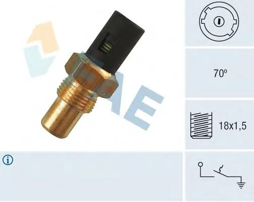 Sensor de temperatura del refrigerante del tablero 7700737576 Renault (RVI)