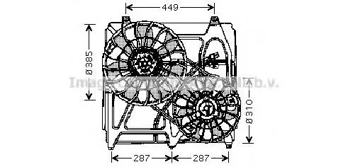 Ventilador del motor KA7509 AVA