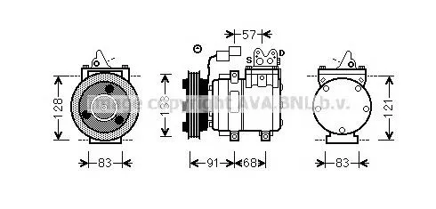 Compresor de aire acondicionado Hyundai H100 