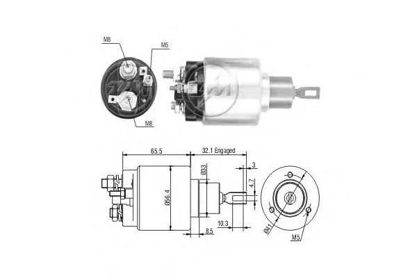 Solenoide de arranque 138005 Cargo