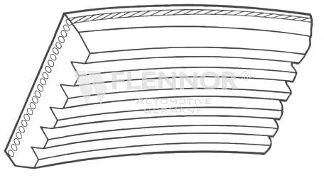 Correa de alternador 5PK0858 Flennor