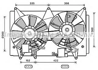 Ventilador de radiador LE750 Beru