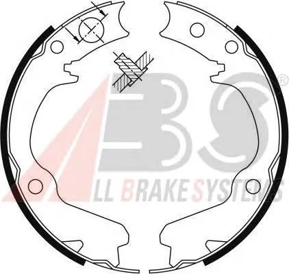 Juego de zapatas de frenos, freno de estacionamiento Subaru Legacy 2 BD, BG