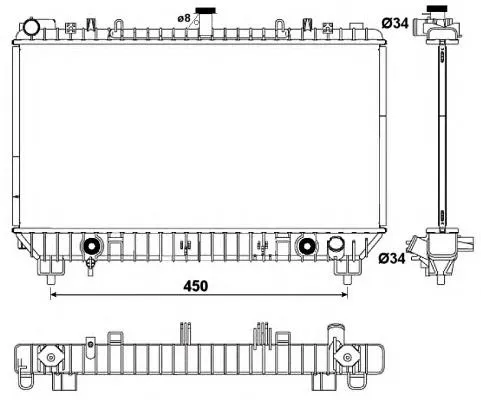 Radiador 53048 NRF