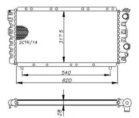 Radiador 54648 NRF