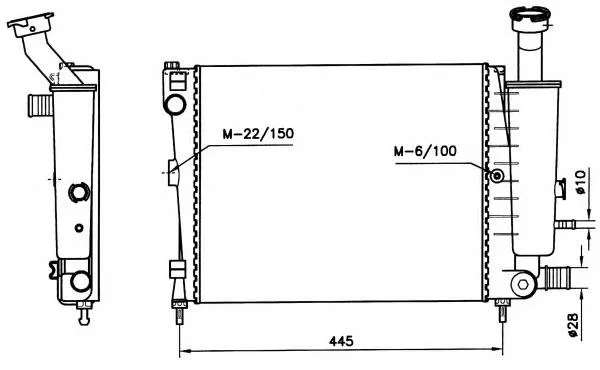 Radiador 58789 NRF
