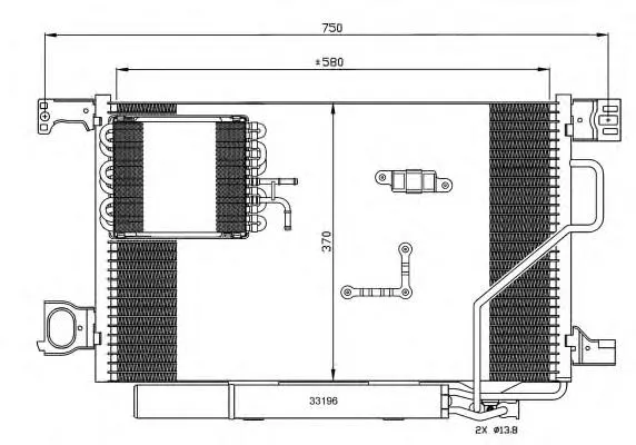 Condensador aire acondicionado 35774 NRF