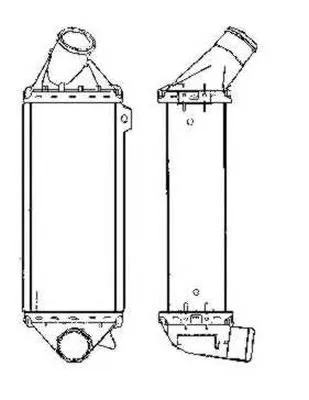 Radiador de aire de admisión Opel Astra F familiar (51, 52, F35, M35) (1991 - 2001) precio, desde