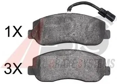 Comprar 37848 ABS Pastillas delanteras de freno