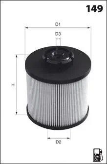 Filtro de combustible ELG5396 Mecafilter