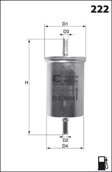 Filtro de combustible ELE6015 Mecafilter