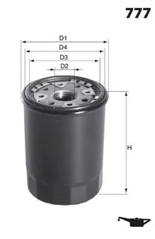 Filtro de aceite ELH4226 Mecafilter
