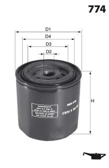 Filtro de aceite ELH4081 Mecafilter