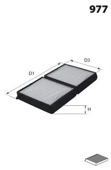 Filtro de habitáculo JLR7116 Mecafilter