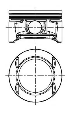 Pistón completo para 1 cilindro, segunda reparación (+0,50 mm) 8742950700 Nural