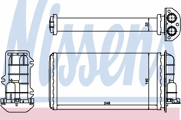 Radiador calefacción 71446 Nissens