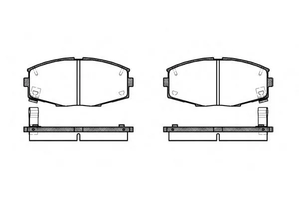 Pastillas de freno delanteras Toyota Carina 2 T17
