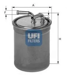 Filtro de combustible 2443701 UFI