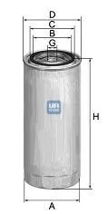 Filtro de combustible 2440600 UFI