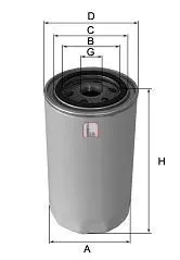 Filtro de aceite S4220R Sofima