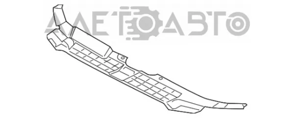Cubierta superior del panel frontal (soporte del radiador) 30807501 AND