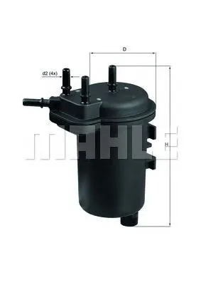 Filtro de combustible KL432 Mahle Original