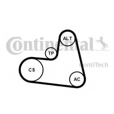 Correa de accesorios, juego CONTINENTAL 6PK1217K1