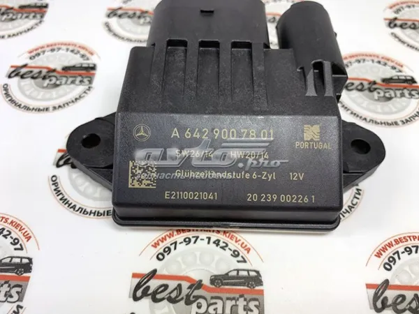 Relé de los calentadores A642900780180 Mercedes