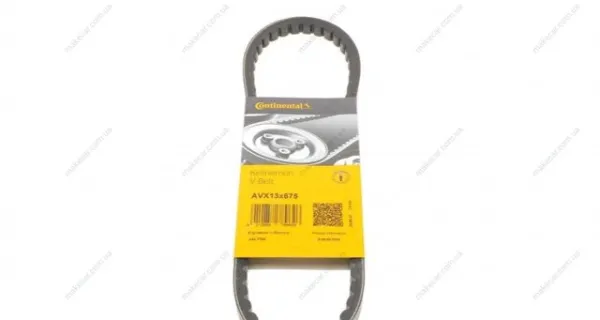 Correa de alternador AVX13X675 Continental/Siemens
