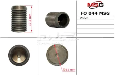 Válvula de bomba de dirección asistida MS GROUP FO044VALVE