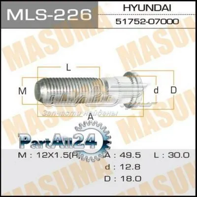 Perno de cubo MLS226 Masuma