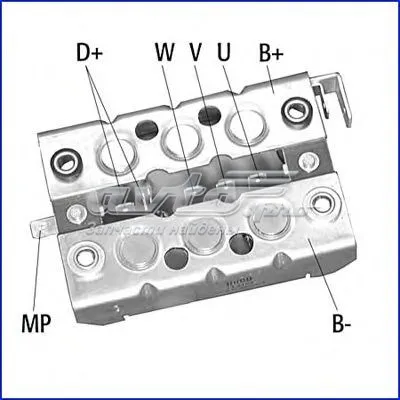 Puente de diodos, alternador 12311244063 BMW
