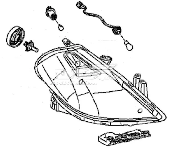 Faro derecho 26010EE91A Nissan/Infiniti