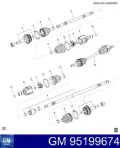 Semieje delantero izquierdo Chevrolet Spark (Matiz) M300