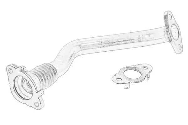 Tubo del sistema de recirculación de gases de escape EGR 32225133 Volvo