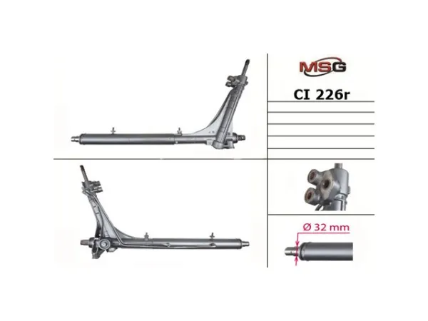 Cremallera de dirección CI226R MSG Rebuilding