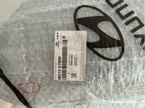 Aleta delantera izquierda 66310G7000 Hyundai/Kia