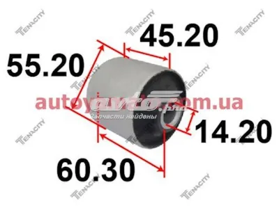 Buje del brazo longitudinal trasero TENACITY AAMTO1071