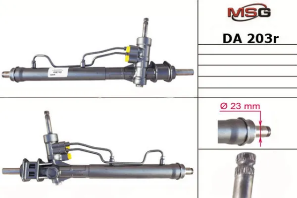 Cremallera de dirección DA203R MSG Rebuilding