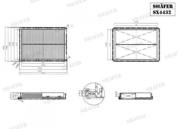 Filtro de aire SX4432 Shafer