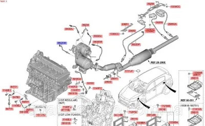 Sensor de temperatura, gas de escape, antes de Filtro hollín/partículas HYUNDAI 392322U000