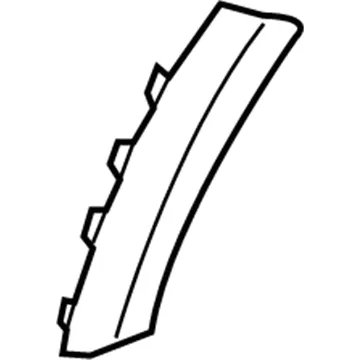 Moldura de parachoques trasero izquierdo 86681G5000 Hyundai/Kia