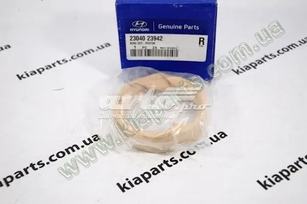 Juego de aros de pistón para motor, sobremedida (+0,25 mm) 230402G921 Hyundai/Kia