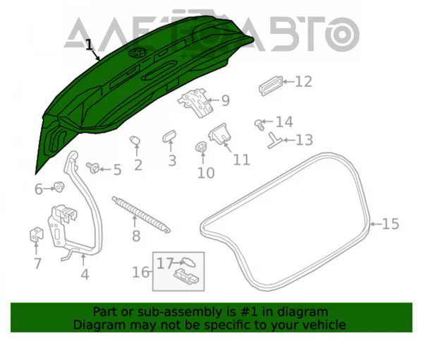Tapa maletero 30827016 AND