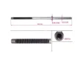 Eje de la cremallera de dirección KIA Rio UB