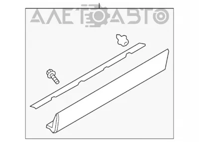 Moldura de la puerta delantera derecha MAZDA TK4851RA0B