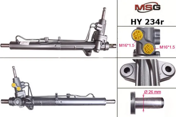 Cremallera de dirección HY234R MSG Rebuilding